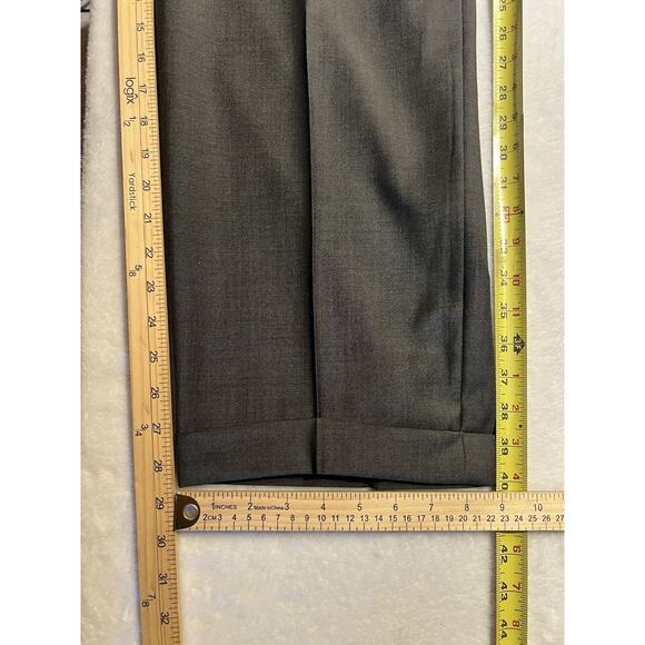 Nautica Mens 41R 32x29 Olive Gray Green Tone Suit Worsted Wool U.S.A. - Picture 15 of 16